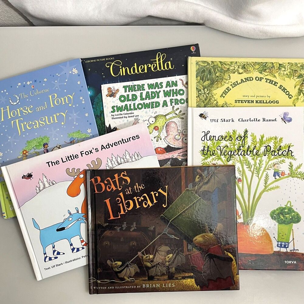 7 Children's‎ Story Books Illustrated Multiple Formats Ages 3-7